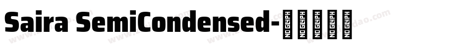 Saira SemiCondensed字体转换